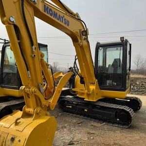 Miniexcavadora Komatsu PC56-7 Usada, 5.6 Toneladas, Motor Original en Stock, Gran Descuento, Máquina de Segunda Mano, Bomba de Engranajes, Cojinete Central - Product Image 1