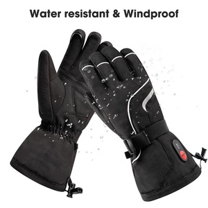 Touchscreen Full Finger Warming Rechargeable Battery Windproof Waterproof Outdoor Sports Customized <strong>Crab</strong> Heated Gloves - Product Image 5
