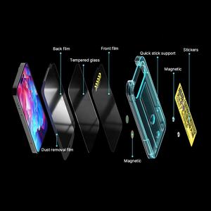 Kit de Instalación de Protector de Pantalla de Vidrio Templado con Marco para <span class=keywords><strong>iPhone</strong></span> 14 Pro, Fácil de Instalar, con Posicionamiento de Teléfono - Product Image 2