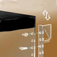 Plateforme de bain de soleil pour tortue, rampe antidérapante, île transparente en acrylique légère pour terrarium de reptiles, accessoire d'aquarium