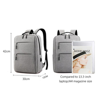 Sac à dos d'affaires intelligent pour ordinateur portable avec chargement USB, anti-odeur, pour garçons