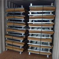 Chariots de stockage industriels robustes en fil métallique bleu pour la logistique et l'approvisionnement à grande échelle