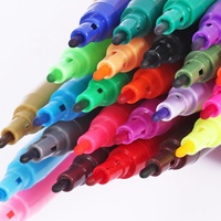 Foska Muti-couleur plastique sécurité personnalisé Non toxique feutre pointe eau couleur encre marqueur stylo pour enfants dessin bricolage cadeau