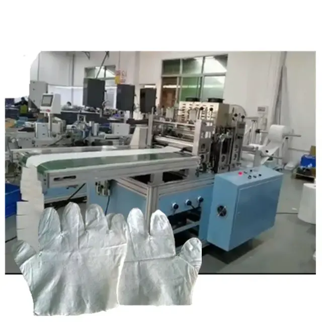 Oem Automatische Plastic Pe/Cpe/Pvc Handhandschoen Maken Machine