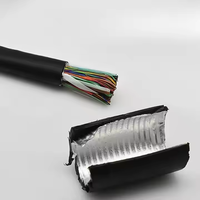 Câble téléphonique souterrain multipaire en cuivre sans oxygène HYA 5-25 paires, câble blindé Cat 3 de 200 paires, rempli de gel