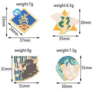 Neue Animation: New Extermination Blade Brosche – Charcoal Zhilang Calling Beans My Wife Shanyi Metall - Product Image 3