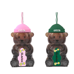 Новая стеклянная кружка из боросиликатного стекла объемом 20 унций с дизайном «Медведь», герметичная, с крышкой и соломинкой, для дома и улицы - Product Image 1