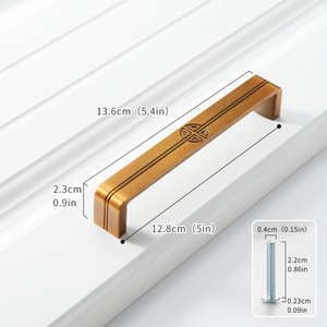 Modern Bedroom Furniture Zinc Cabinet Handles and <strong>Knobs</strong> <strong>for</strong> <strong>Dresser</strong> and Wardrobe-Durable Rectangle Design - Product Image 2