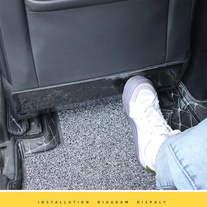 Accessori interni automobilistici in acciaio inossidabile per 2022 <span class=keywords><strong>Nissan</strong></span> <span class=keywords><strong>Qashqai</strong></span> sedile anti-calcio decorativo - Product Image 5