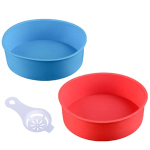 Molde de Silicona Antiadherente de Liberación Rápida para Pasteles, Molde Redondo de 9 Pulgadas, 8 Pulgadas, 6 Pulgadas, Moldes de Silicona para Pasteles y Cupcakes - Product Image 3