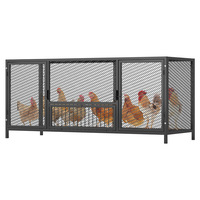 Grande cage extérieure pour poulets, enclos anti-guerrier pour lapins et pigeons, enclos multi-usages pour animaux