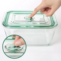 Boîte à lunch bento en verre borosilicate de haute qualité, compatible micro-ondes, congélateur, lave-vaisselle, étanche, portable, écologique, avec couvercles pour bébé