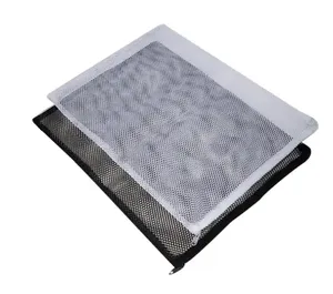 Sacchetti in Rete di Nylon per Acquario con Cerniera in Plastica, Sacchetti Filtranti Bianchi/Neri per Vasche dei Pesci - Product Image 1