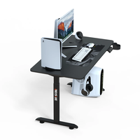 Bureau de jeu réglable en hauteur Wquantum avec porte-gobelet, bureau debout pour le bureau à domicile