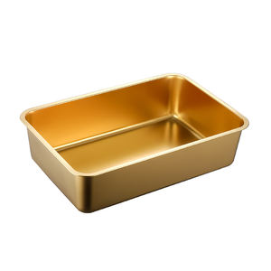 Heißer Verkauf Geruchsfreie Katzenstreuwanne aus Edelstahl, Antihaftbeschichtet, Einfache Reinigung, Metallschale mit Geruchskontrolle für Kleine Haustiere - Product Image 4