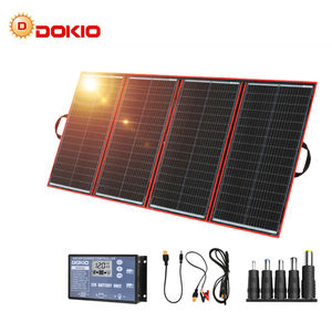 가정용/야외 캠핑/트레일러/자동차/해양을위한 2 개의 usbs와 휴대용 접이식 태양 전지 패널 100w/200w/300w 태양열 충전기 키트 - Product Image 2