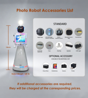 Photomaton Robotique Autonome avec Édition Automatique et Impression à Distance pour Mariages, Fêtes et Célébrations – Idéal pour la Location