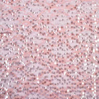 Tissu en dentelle tricotée multicolore respirant avec broderie de sequins 160 g/m² 130 cm pour veste - Vente chaude