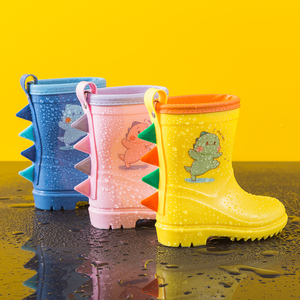 Bốt đi mưa khủng long trẻ em đặt may số lượng lớn, mềm mại và thoải mái, cần thiết cho hoạt động cắm trại ngoài trời - Product Image 1