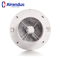 NOUVEAU Cache-ventilateur en plastique moderne et durable en forme d'œil de bœuf pour diffuseur d'air domestique et porte de salle de bain