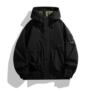 Veste d'extérieur unisexe coupe-vent et imperméable pour cyclisme, pêche, alpinisme, taille mi-haute, effet délavé, douce et résistante à l'eau, stock importé - Product Image 4