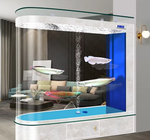Nouvel <span class=keywords><strong>Aquarium</strong></span> de Luxe 2026 avec Écran de Séparation <span class=keywords><strong>en</strong></span> Verre Ultra Blanc, Filtre Flottant <span class=keywords><strong>en</strong></span> Verre, 600L, pour Extérieur et Bureau - Product Image 1
