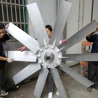 Großer Durchmesser 9W Aluminium Axiallüfter für Motor, Kühler, Dieselmotor, Belüftung, Generator