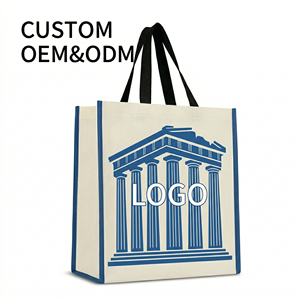 Customizable Blank Laminated Non-Woven Tote <b>Bag</b> Eco Friendly Portable Heavy Duty for Shopping and Daily Outings - Product Image 1