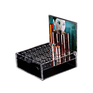 Custom Acrylic Lipstick Display Rack Stand Wholesale Makeup Organizer Holder Cosmetic Retail Store Counter Display Fixture - Product Image 1