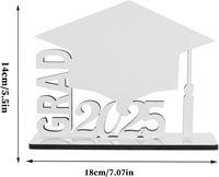 Marco de Fotos Sublimable en Blanco para Graduación 2026, Tablero de Fotos con Forma de Birrete de Graduación para Transferencia Térmica, Centro de Mesa para Graduación