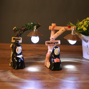 Animazione creativa giapponese no face <span class=keywords><strong>maschio</strong></span> piccola luce notturna posiziona una decorazione creativa del desktop della casa artigianato studenti - Product Image 4
