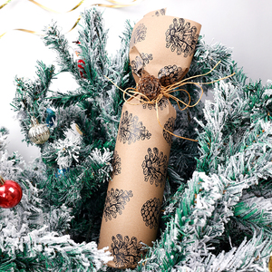 2025 <b>Christmas</b> Wrapping Paper 43 *1000 cm Kraft Paper Double Side Printing Gift Wrapping Paper Packaging - Product Image 5