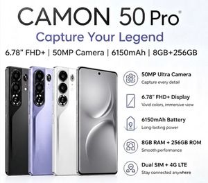 สมาร์ทโฟน Camon 50 Pro ดีไซน์ล้ำสมัย งานฝีมือประณีต หน่วยความจำขนาดใหญ่ คุณภาพสูง รุ่นใหม่ล่าสุด เปิดตัวแล้ว 16GB+256GB - Product Image 6