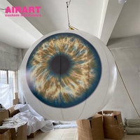 Œil humain gonflable imprimé sur mesure, œil géant réaliste gonflable pour installation artistique, événement en boîte de nuit, décoration d'Halloween