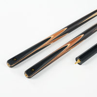 Queue de billard articulée 3/4 King avec étui, faite à la main, en bois de frêne Omin, la moins chère, pour snooker et billard, en ébène
