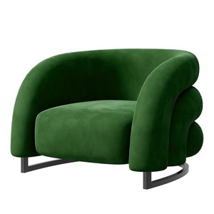 Nordic Style Single Sofa Fabric High-Density Sponge Office Reception <b>Chair</b> <b>Study</b> Room Commercial Space - Product Image 5