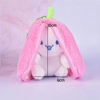 Jouets en peluche transformables Lapin, Poupée Lapin en peluche, Porte-clés pour enfants, Pendentif pour sac à dos
