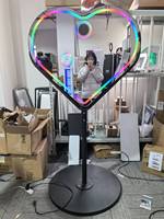 2024 miroir moi photomaton photo image miroir stand photomaton miroir magique photomaton avec appareil photo et kiosque d'imprimante