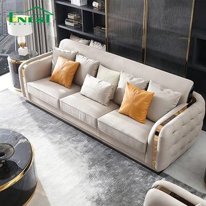 Canapé sectionnel sur mesure 1, 2 ou 3 places, style moderne et luxueux, en cuir véritable, pour salon, meubles de villa italienne, canapés modernos. - Product Image 3