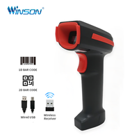 Lecteur de codes-barres portable 2D sans fil pour codes QR, scanner de prix pour supermarchés, vente en gros d'usine OEM