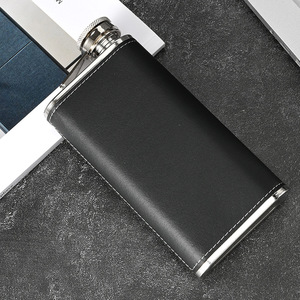 Bán buôn 8oz Matte da bọc 304 thép không gỉ Hip <span class=keywords><strong>Flask</strong></span> xách tay Rượu <span class=keywords><strong>Flask</strong></span> cho <span class=keywords><strong>Whisky</strong></span> stoup rượu - Product Image 3