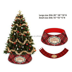 Personalized Christmas <strong>Tree</strong> <strong>Collar</strong> Skirts Fabric Christmas <strong>Tree</strong> Ring <strong>Collars</strong> for <strong>Tree</strong> Stand Cover Base Xmas Skirts - Product Image 1