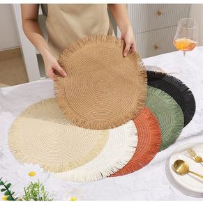 Woven & Paper Placemats - Decorative Table <b>Mats</b> for Dining, Home Decor Customized - Product Image 2