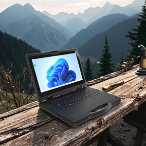 Máy tính xách tay HD hoàn toàn chắc chắn ngoài trời 14 inch Hệ thống Win10 Bộ xử lý Intel I7 144Hz đ<span class=keywords><strong>a</strong></span> giao diện di động PDA EU cắm mới - Product Image 6