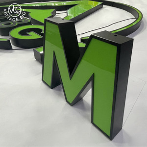 Logo de salle de sport personnalisé à LED avec éclairage frontal, enseigne lumineuse vert vif pour les centres de remise en forme et les salles de sport - Product Image 5
