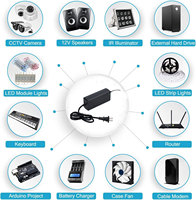 Yağmur geçirmez transformatörler 12V 10A 120W adaptörü PC malzeme güç kaynağı anahtarlama yaratıcı 48V masaüstü hoparlör amplifikatör 20W çıkış