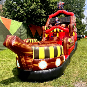 <b>Indoor</b> Commercial Party Jumpers Bouncy Castle Combo Bouncer Jump House Inflatable Pirate Ship <b>Slide</b> PVC Material 500kg Capacity - Product Image 1