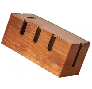 Plateau de gestion des câbles en bois sous le bureau (cacher les câbles) - Product Image 3