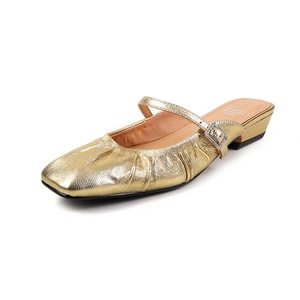 Sandalias de cuero de moda, estilo minimalista, con correa de un botón, impermeables, de suela plana, color liso, con suela gruesa y tiras en el tobillo. - Product Image 3