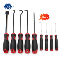 Set di 9 Utensili Manuali per Guarnizioni con Ganci e Raschietti per Rimozione O-ring, Kit in Acciaio al Carbonio OEM